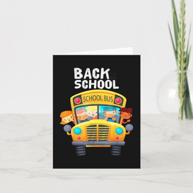 Cartão Bem-vindo de Volta à Escola  Eu Amo Minha Escola Ô (Frente)