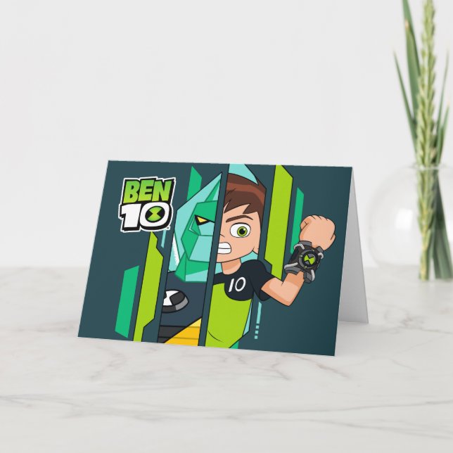 Cartão Ben 10 Diamondhead DNA Transformation (Frente)