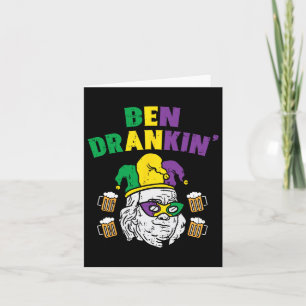 Cartão Ben Drankin Franklin Presidente Americano Funny Ma
