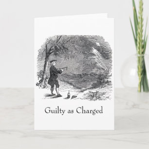 Cartão Ben Franklin Guilty foi acusado