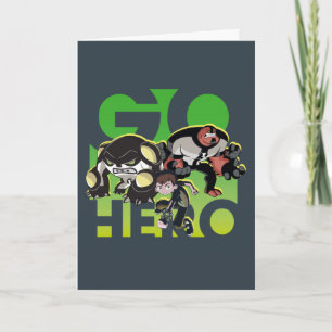 Cartão Ben Tennyson, Cannonbolt e Quatro Braços - Ir Her