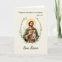 Bênção da Escritura Religiosa Italiana de São Roqu