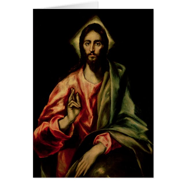 Cartão Bênção do cristo (Frente)