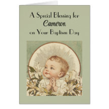 Bênção Especial, Batismo Personalizado Vintage