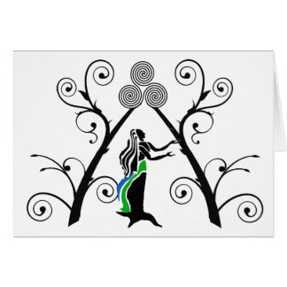 Cartão Bênçãos da deusa