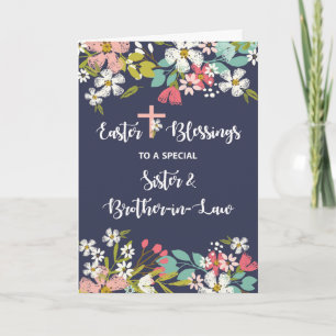Cartão Bênçãos da Páscoa Irmã e cunhada da Risen