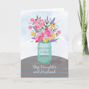 Cartão Bênçãos de Aniversário de Filha e Genro