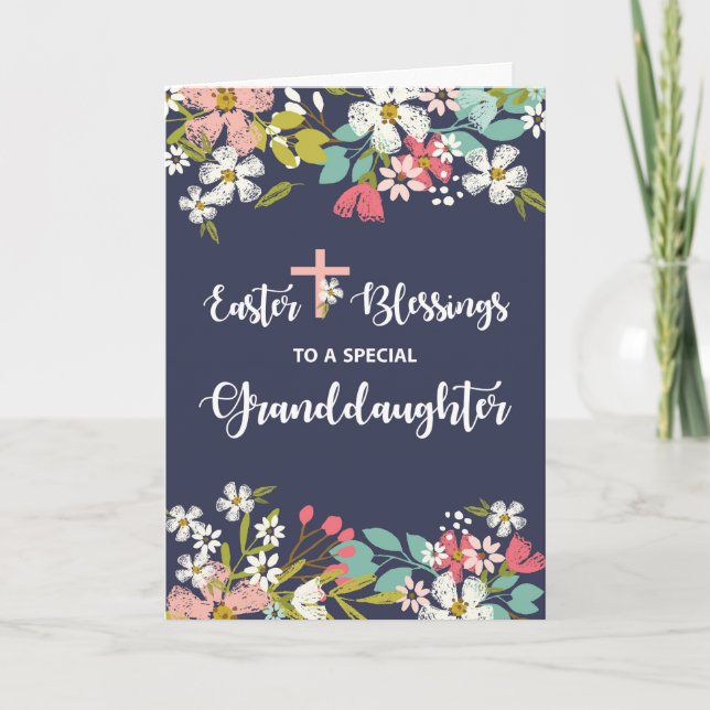 Cartão Bênçãos de Páscoa da Netos do Cristo Ressuscitado (Frente)