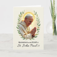Bênçãos do Dia de São João Paulo II com Folhas em