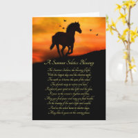 Bênçãos do Solstício de Verão com Cavalo e Sol