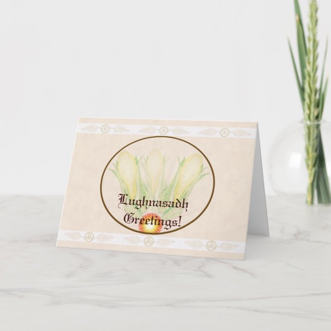 Cartão Bênçãos No Triquetro Wicca De Bruxa Pagan De Lughn (Frente)