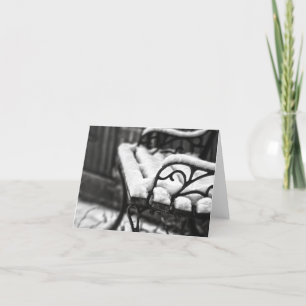 Cartão Bench in the Snow