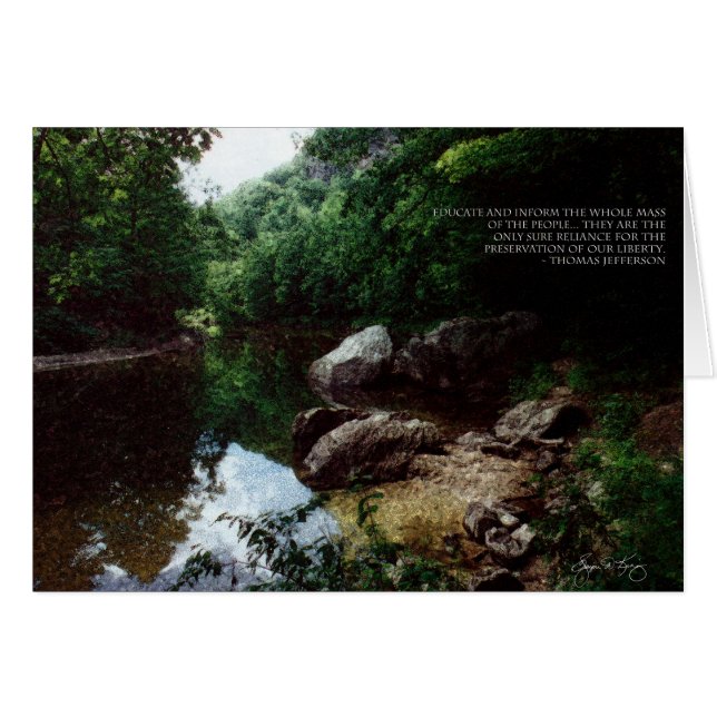 Cartão Bend in Baker - Jefferson Education Poster (Frente Horizontal)