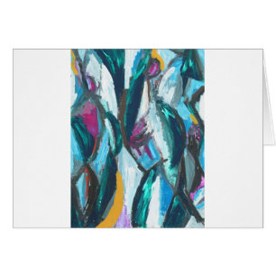 Cartão Benevolências do abstrato três (expressionism