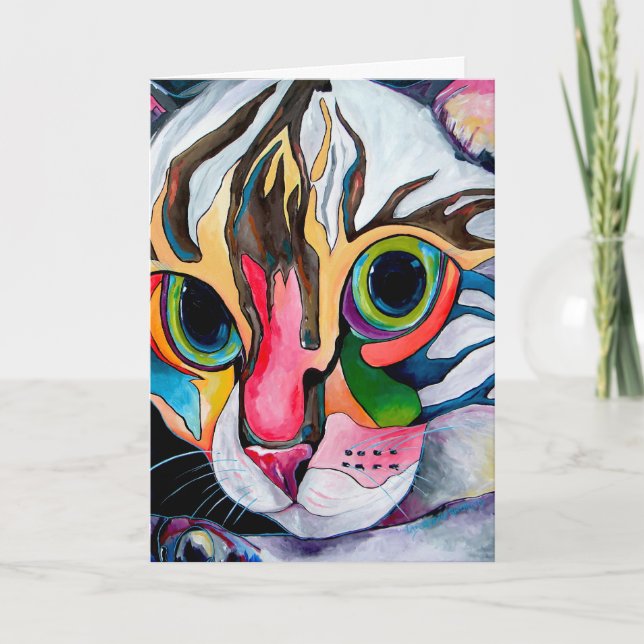 Cartão Bengal Cat Greeting Card (Frente)