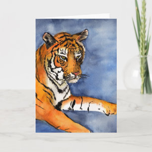 Cartão Bengal Tiger Art Greeting Card or Note Cards