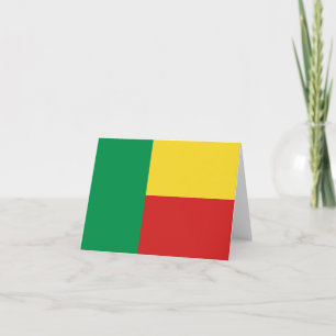 Cartão Benin Flag Notecard