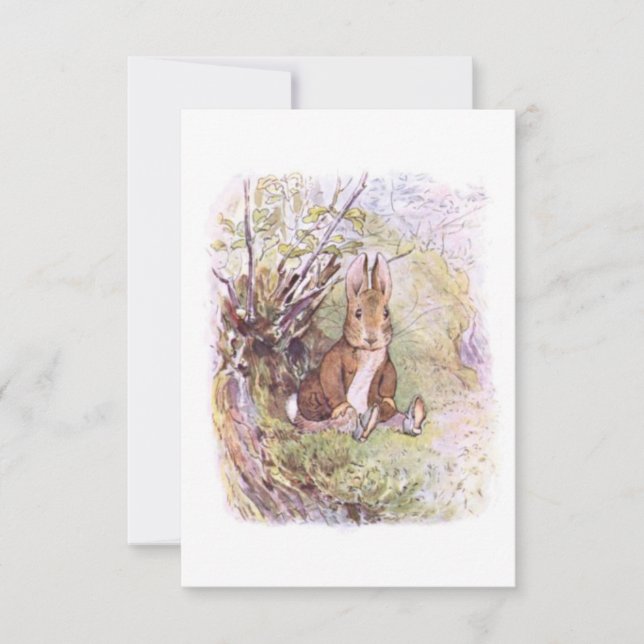Cartão Benjamin Bunny (por Beatrix Potter) (Frente)