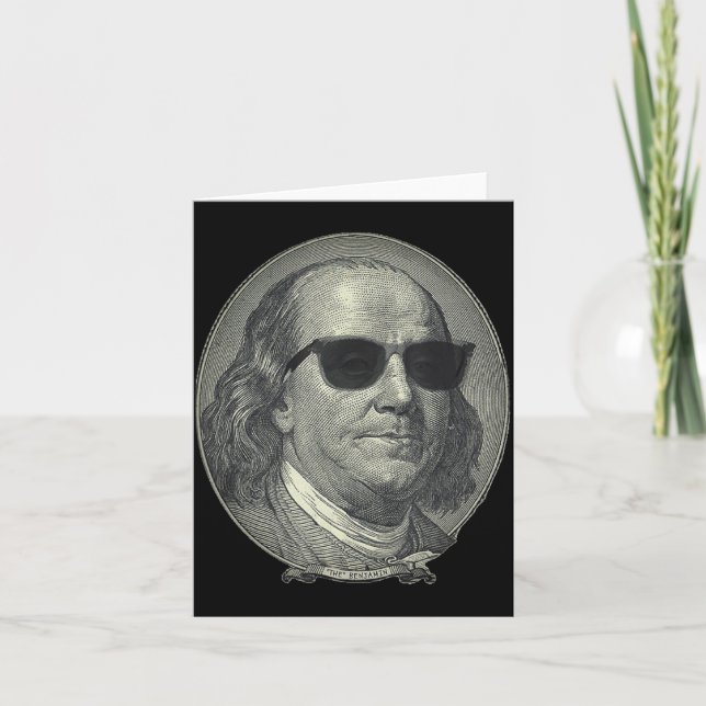 Cartão Benjamin Franklin O Benjamin É Tudo Sobre  (Frente)
