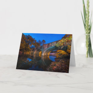 Cartão Bennett Primavera Bridge Twilight Greeting Card