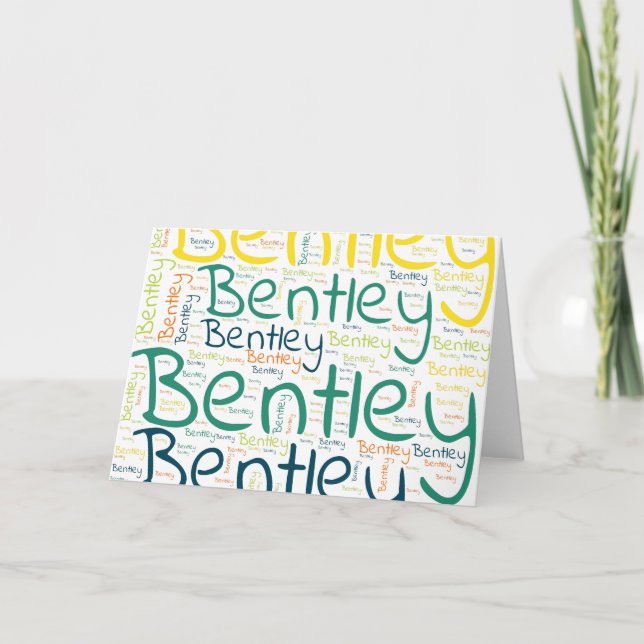 Cartão Bentley (Frente)