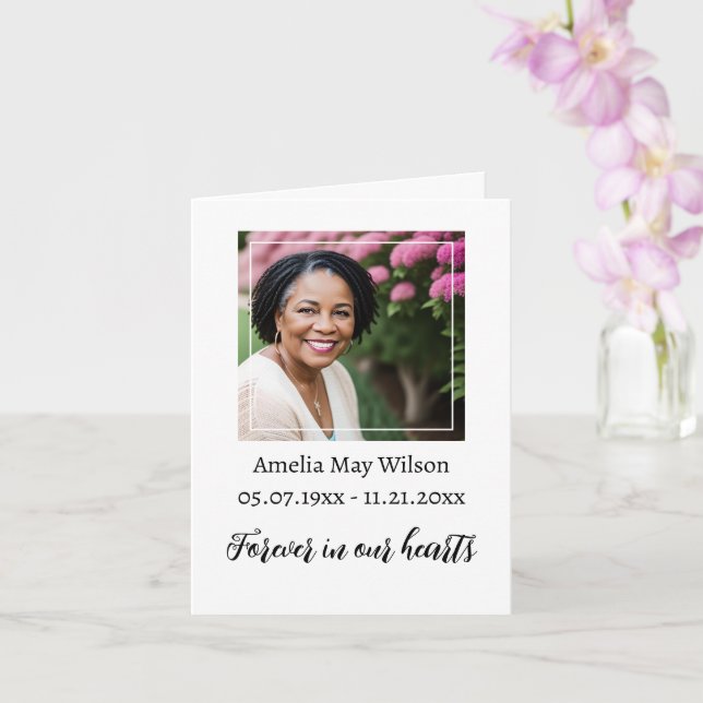 Cartão Bereavement Obrigado (Orquídea)