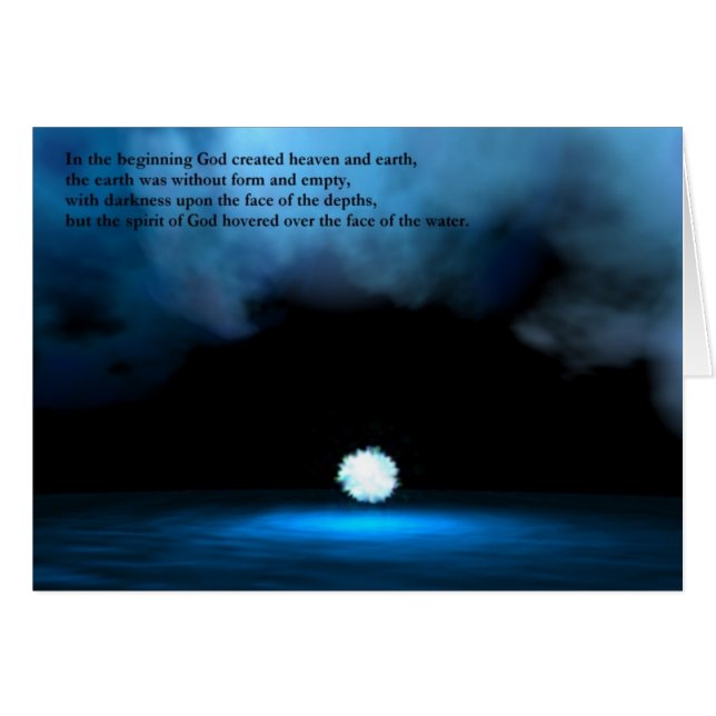 Cartão Bereshit - No Início (Frente Horizontal)