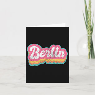 Cartão Berlim Primeiro Nome Menina Vintage 70s 80s Person