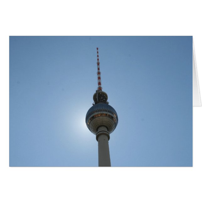 Cartão berlin fernsehturm (Frente Horizontal)