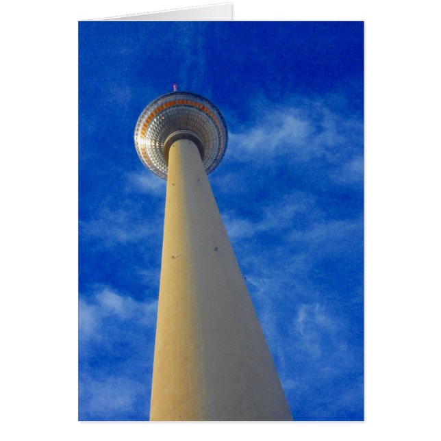 Cartão berlin fernsehturm azul (Frente)