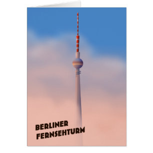 Cartão Berliner Fernsehturm ,Torre de Berlim