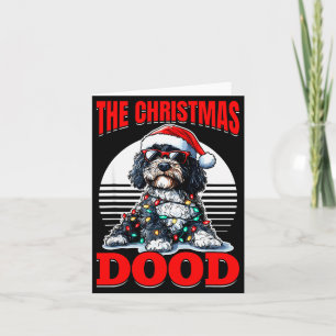 Cartão Bernedoodle Natal Cachorro Raça O Dood De Natal