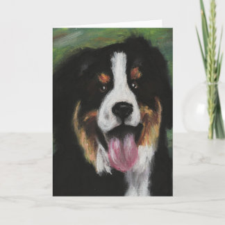 Cartão Bernese Mountain Dog Blank Card