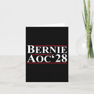 Cartão Bernie Aoc 2028 Bernie Sanders Alexandria Cortez P