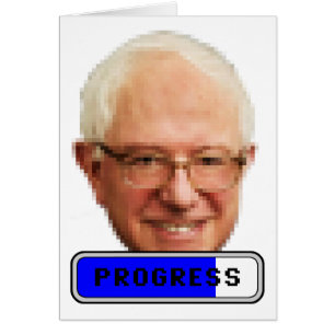 Cartão Bernie Sanders Pixelado - PROGRESS