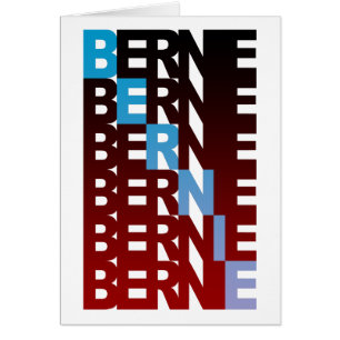 Cartão BERNIE sanders textualBern