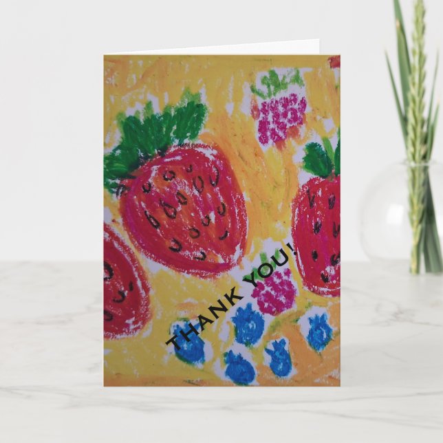 Cartão Berries Thank You Card (Frente)