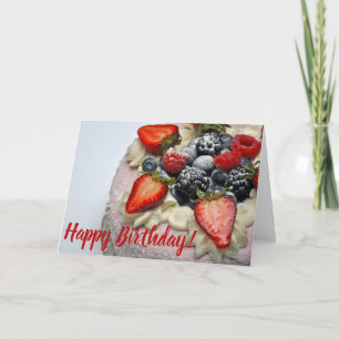 Cartão Berry birthday cake