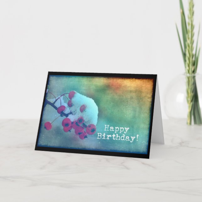 Cartão Berry Cold, Aniversário (Frente)