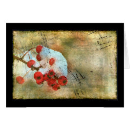 Cartão Berry Cold Grunge