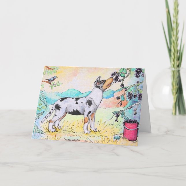 Cartão "Berry Pickin'" 4x6 Notecard (Frente)