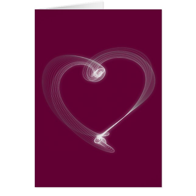 Cartão Berry Red Dia de os namorados (Frente)