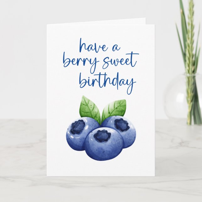 Cartão Berry Sweet Birthday Card (Frente)