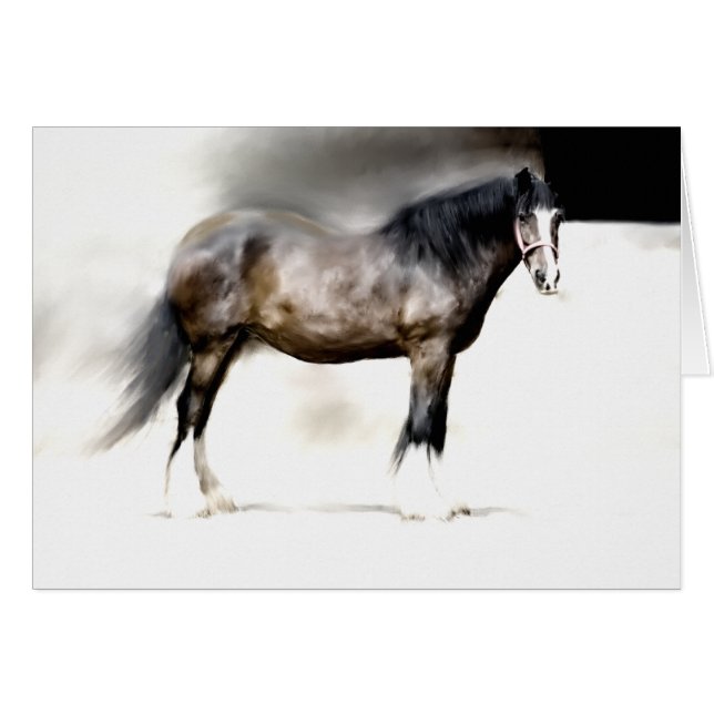 CARTÃO BERTHA MAIOR SHIRE HORSE (Frente Horizontal)