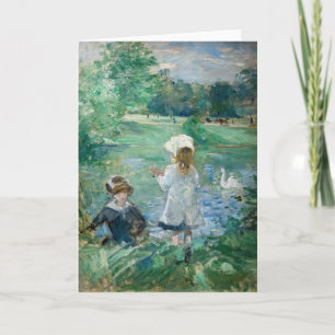 Cartão Berthe Morisot - À Beira de um Lago / Au bord du l