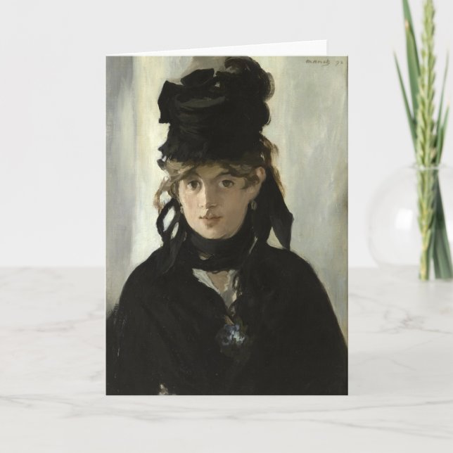 Cartão Berthe Morisot | Édouard Manet (Frente)
