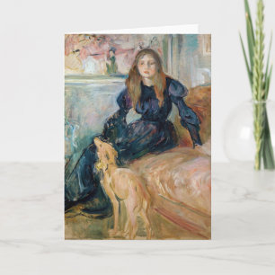 Cartão Berthe Morisot - Julie e seu galgo Laerte