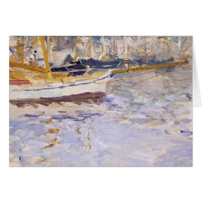 Cartão Berthe Morisot - O Porto de Nice (Frente Horizontal)
