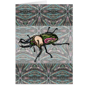 Cartão Besouro Arco-Íris