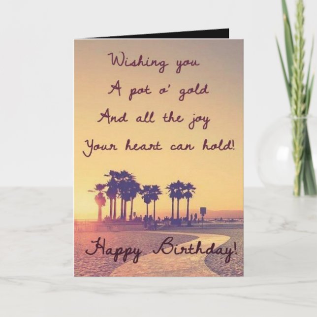 Cartão best beautiful and decent Happy birthday card (Frente)